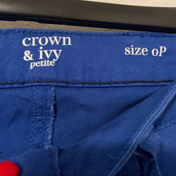Crown & Ivy Women’s Size 0P Petite Slim Skinny Jeans Blue Stretch Pockets - Picture 7 of 8